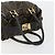 Bolso de Mano FENDI Zucca Canvas Negro Marrón Auténtico 181262 Castaño - vista 8