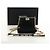 CHANEL Matelasse Boy Chanel Chain Wallet Bag Patent Black Gold CC Auth 181876SAM Nero D'oro - vista 24
