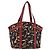 Borsa Tote Salvatore Ferragamo in tela nero e oro Auth 183829 D'oro