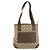 Borsa Tote GUCCI GG Canvas Beige Argento 019 0402 Auth 182184 - vista 2