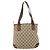 Borsa Tote GUCCI GG Canvas Beige Argento 019 0402 Auth 182184 - vista 3