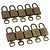 LOUIS VUITTON Set di 10 lucchetti Padlock metallo Gold LV Auth 173150 D'oro