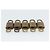 LOUIS VUITTON Set di 10 lucchetti Padlock metallo Gold LV Auth 173150 D'oro - vista 6