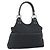 Borsa a mano GUCCI GG Canvas Nera Argento Autentica 183035 Nero