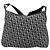 Borsa a tracolla Christian Dior Trotter Canvas Nera Argento Autentica 183317A Nero - vista 3