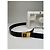 Vintage Givenchy Ledergürtel mit 4G Logo Schwarz Gold - Ansicht 15