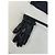 Vintage Chloé Lederhandschuhe mit Schnalle Schwarz Silber - Ansicht 8