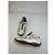 Vintage Prada Leather Mesh Sneakers White Grey EU8 - view 4