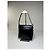 Vintage Givenchy Lederschultertasche Schwarz Silber - Ansicht 12