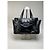 Vintage Givenchy Ledertasche Schwarz Silber - Ansicht 5