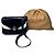 Céline Bolso de hombro de cuero vintage Celine Navy White Gold Azul marino