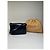 Céline Bolso de hombro de cuero vintage Celine Navy White Gold Azul marino - vista 2