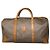Céline Vintage Celine Canvas Duffle Bag Beige Braun Gold