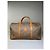 Céline Vintage Celine Canvas Duffle Bag Beige Braun Gold - Ansicht 5