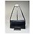 Vintage Givenchy Lederschultertasche Schwarz Silber - Ansicht 12