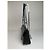 Vintage Givenchy Lederschultertasche Schwarz Silber - Ansicht 8