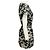 Isabel Marant Kurzärmeliges Mini-Seidenkleid mit Print Schwarz / Elfenbein - Ansicht 2