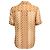 Céline Camicia da pigiama in georgette di seta con stampa logo monogramma Triomphe di Celine color Tan - vista 3