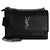 Borsa Medium Monogram Sunset in pelle di vitello nera con effetto coccodrillo Saint Laurent Nero