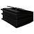 Borsa Medium Monogram Sunset in pelle di vitello nera con effetto coccodrillo Saint Laurent Nero - vista 6