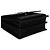 Borsa Medium Monogram Sunset in pelle di vitello nera con effetto coccodrillo Saint Laurent Nero - vista 7
