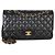 Timeless Borsa Chanel Black Quilted Lambskin Medium Classic Double Flap Nero