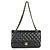 Timeless Borsa Chanel Black Quilted Lambskin Medium Classic Double Flap Nero - vista 5