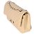 Timeless Borsa Chanel Beige Quilted Lambskin Medium Classic Double Flap