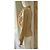 Camicia Elisabetta Franchi beige in cotone con volant e catena dorata - vista 3