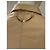 Camicia Elisabetta Franchi beige in cotone con volant e catena dorata - vista 5