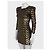 Balmain Striped Sequin Silk Mini Dress - Size S pre-owned - view 2