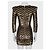 Balmain Striped Sequin Silk Mini Dress - Size S pre-owned - view 3