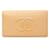 Chanel Coco Mark Long Wallet Beige