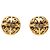 Timeless Orecchini a clip Chanel Vintage Coco Mark D'oro