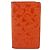 Cartera larga de charol acolchado Lucky Symbols de Chanel Naranja