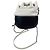 Borsa a secchiello Chanel Gabrielle in pelle trapuntata Nero Bianco - vista 7