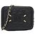 Borsa a tracolla Chanel 84452 in pelle di vitello granulata nera Nero