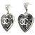 Timeless Orecchini a lobo Chanel ABE704 Nero Argento - vista 2