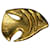 Yves Saint Laurent Broche Poisson YSL en métal doré  - vue 1