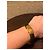 Loewe Bracciale a Cerchio Anagramma in Pelle Nera e Metallo Dorato Nero D'oro - vista 3