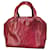 Sac à main Yves Saint Laurent en cuir verni bordeaux  - vue 1
