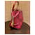 Sac à main Yves Saint Laurent en cuir verni bordeaux  - vue 11