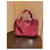 Sac à main Yves Saint Laurent en cuir verni bordeaux  - vue 12