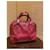 Sac à main Yves Saint Laurent en cuir verni bordeaux  - vue 5