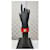 Hermès Collier de Chien Red Leather Bracelet with Gold Stud  - view 2
