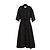 Céline Celine Triomphe Safari Maxikleid Schwarz Baumwollpopeline