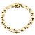 Autre Marque Bracciale d'oro, maglia occhio di tigre.