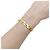 Autre Marque Bracciale d'oro, maglia occhio di tigre. - vista 4