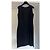 Autre Marque Conjunto de lã preta com casaco e vestido sem mangas Preto - vista 3