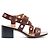 Céline Phoebe Philo Sandali in pelle burgundy Marrone - vista 2